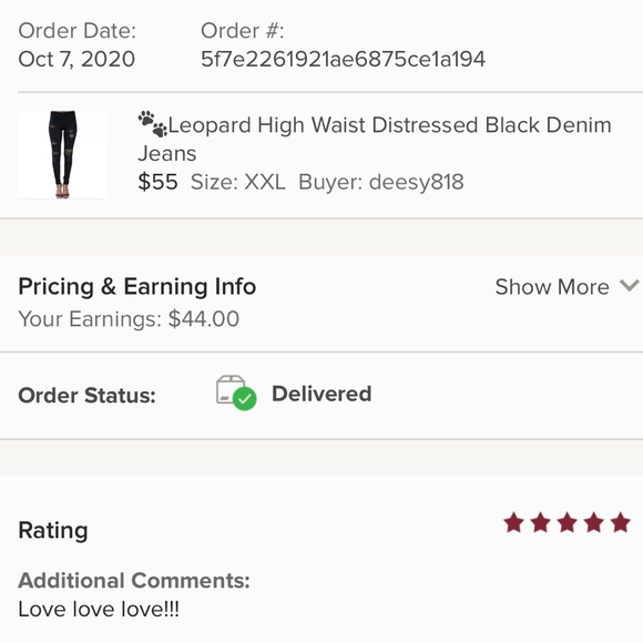 Leopard High Waist Distressed Black Denim Jeans Stretch - Picture 8 of 9